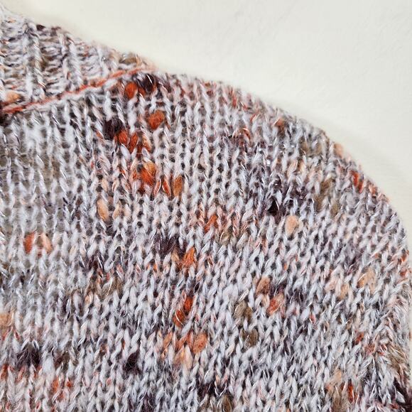 Maurices‎ multi color knit oversized open front cardigan sweater womans size L - Picture 9 of 9